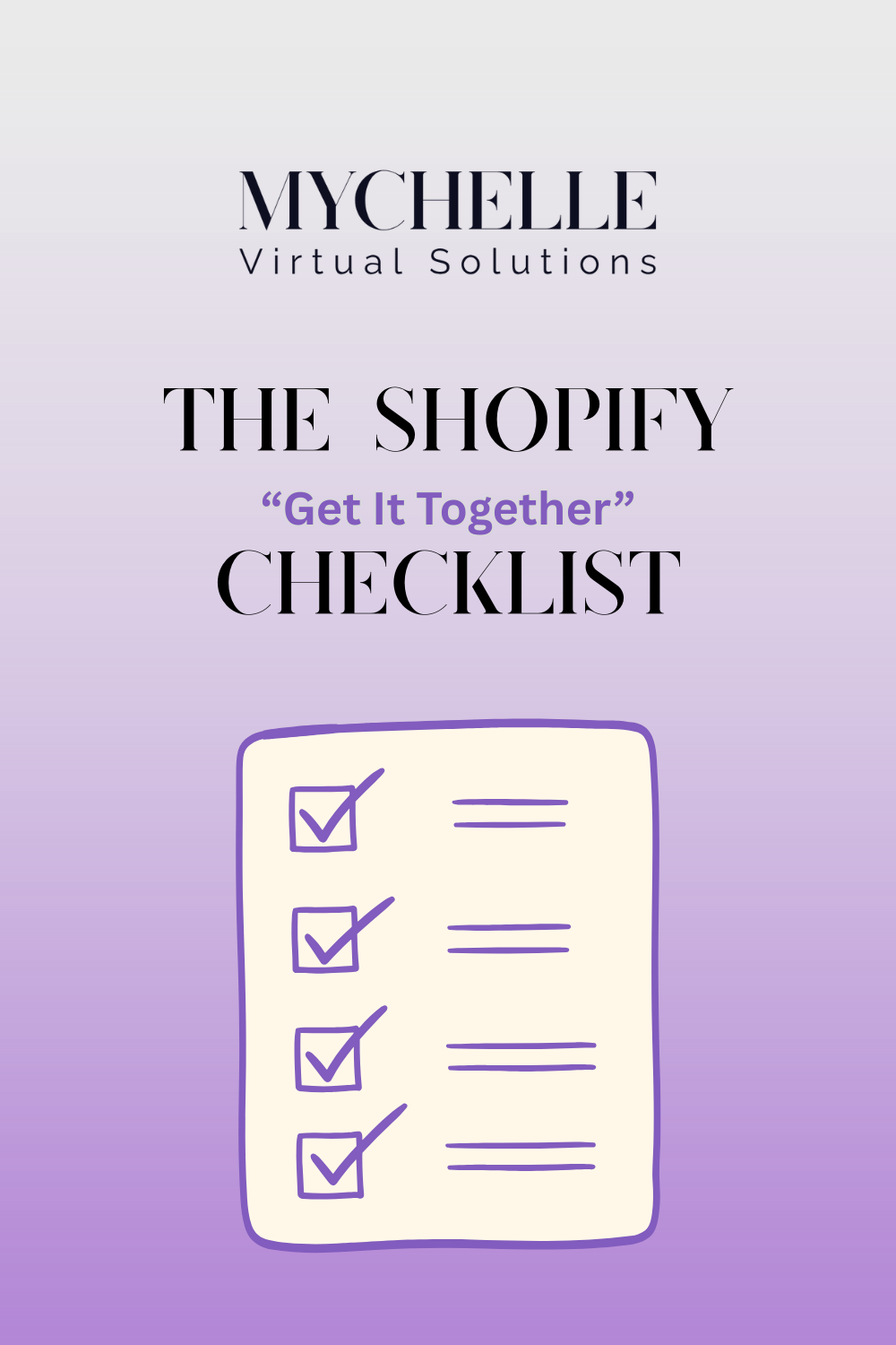 Shopify Get It Together Checklist